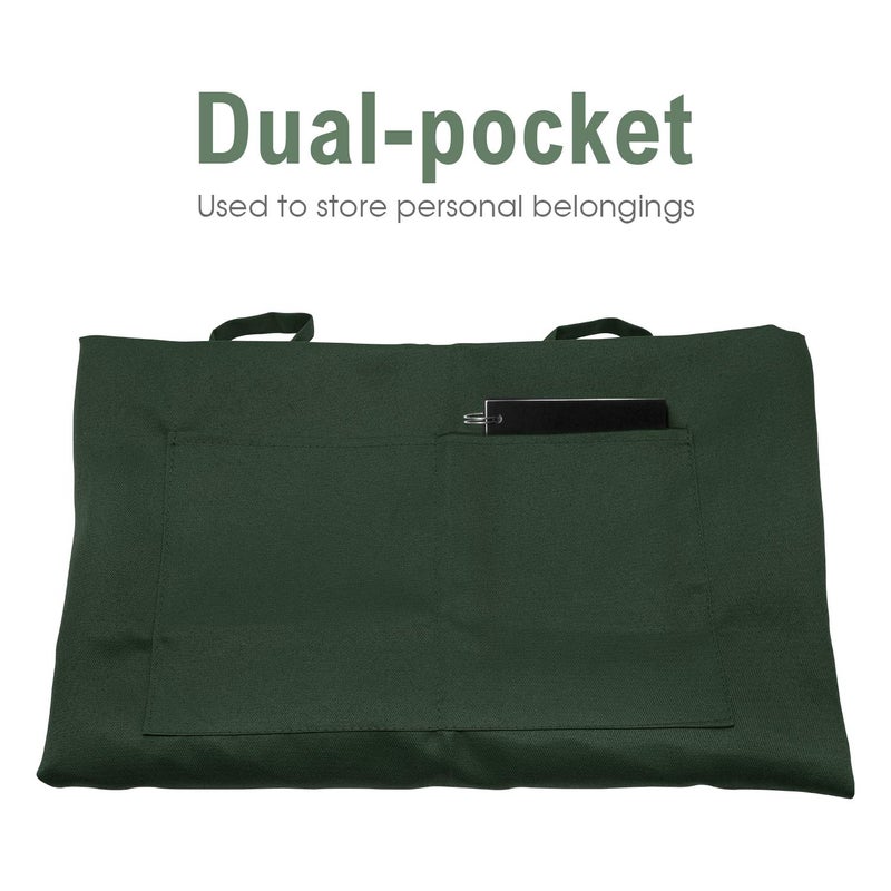 TRENDBOX Total 12 PCS Forestgreen Color (Medium Size) Bib Apron Adult Women Unisex Waist Size 30" to 42" Durable Comfortable Front Pocket Washable Cooking Baking Kitchen Restaurant Crafting - Image 3